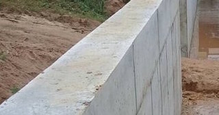 Строительство подпорной стенки из бетона в Черняховске в октябре